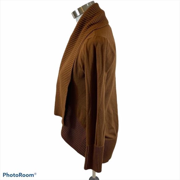 INC Open Front Ribbed Collar Knit Sweater Small - Picture 4 of 12